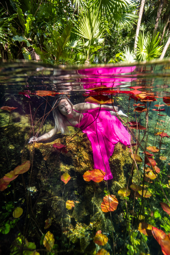 cenote photo underwater